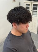 ツイストパーマメンズマッシュパーマ