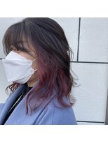 テーラヘアー 公津の杜店(TELA HAIR)&nbsp;インナーカラー×ピンクパープル