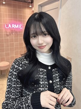 ラルムバイシー 新宿(LARME by Sea) 韓国前髪顔周り×くびれヘア【新宿/髪質改善】おくれ毛.小顔ヘア