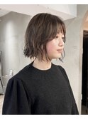 イメチェン/ホワイトブロンド/外ハネボブ/ワイドバング/栄名古屋
