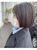 ストレート×ミニボブ