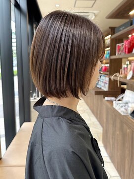 ジアン バイ ミルボン 西宮ガーデンズプラス(GIEN by milbon) ショートボブ/丸みショート/大人可愛い/柔らか質感/上品/艶髪