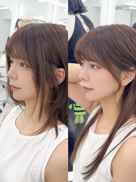 アマトウキョウスマートサロン(AMA TOKYO×Smart Salon) くびれミディ/トレンド韓国ヘア/くびれ巻き/レイヤーカット