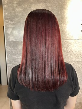 ビーストバイブランカ 刈谷三河安城(BEEst by BLANCA) ブリーチ無し♪チェリーレッドカラー