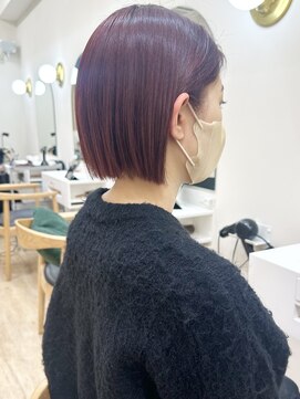 セイドット リー(Say. Ree) say.ミニボブくびれボブレイヤーボブブリーチなしダブルカラー