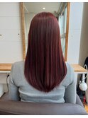 （北谷）ブリーチなしダブルカラー！ワインレッド！@_ttune07 