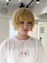 ハイプ(HYPE)&nbsp;ブリーチ＆ダブルカラー/レイヤーボブ/インナーカラー