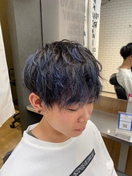 リレーションメンズヘアー(RELATION MEN'S HAIR) マレットヘアツイストバズカット短髪メンズスパイラルパーマ