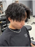 シャドウパーマ/メンズカット/波巻きパーマ/ツイスパ