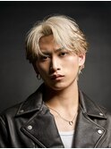 ハイトーンフェザーショート/メンズカット/眉毛/ハイトーン
