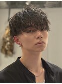 【arietta二瓶】波巻きシャドウパーマ×テーパーフェード