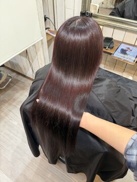 ルモ ヘアー 泉佐野店(Lumo hair) 艶カラー ピンクブラウン
