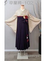 きものサロン すずめ屋&nbsp;レンタル番号　卒業袴-102　青海波　　（袴、帯色変更可）