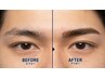 【顔の印象の8割は眉で決まる】カット+美眉アイブロウ+極上ヘッドスパ10分