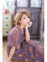 ミエルヘアーブラン(miel hair blanc)&nbsp;【miel hair blanc】☆大人かわいい抜け感ショートボブ☆