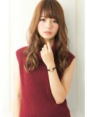『rue京都』ひし形フェザーロングゆるふわ小顔アッシュベージュ
