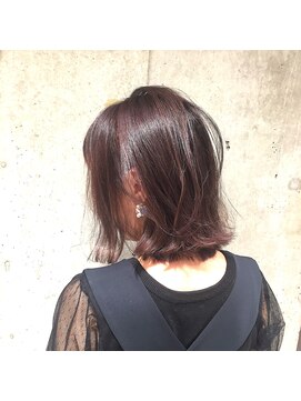 アヴァンスクロス あべのルシアス店(AVANCE.CROSS) 切りっぱなしボブ×似合わせカット×バイオレットアッシュ