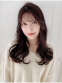 Chika 大人可愛い韓国風ロングヘア×ダークブラウン