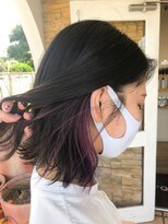 オシャマヘアー ウエスト店 インナーパープル