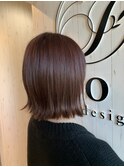 ☆くすみピンク☆大人ボブ☆