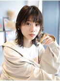 馬車道/ウルフスタイル/アンニュイバング/グレイアッシュ