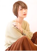 【大人可愛い20代30代40代小顔丸みショートボブ前下がりボブ】