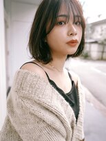 ドットハリス(.Hallis)&nbsp;韓国風ボブ/カカオブラウン