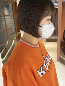 コフィー バイ メルト 吉祥寺(cofy by melt) 【三ツ井純】切りっぱなしボブ 内巻きボブ韓国風ブラウンカラー