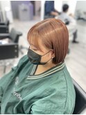 ブリーチカラーxミルクティーベージュ