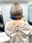 【.eer/ディア】ミディアムボブ/裾カラー/デザイン/心斎橋