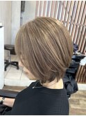 大人女性の為のハイトーンカラー×白髪ぼかし♪