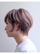 ルプラ ガーデン(le-pla garden) ベージュカラー#ダブルカラー#前下がりショート#ケアブリーチ