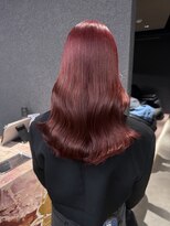 ペレ 栄店(PELE) デザインカラー/レイヤーカット/ウェットヘア/オリーブベージュ