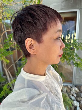 美容室 ビ フェスカ(B FESCA) ベリーショート/50代/60代/白髪ぼかし/ピンク