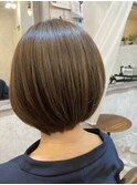 30代/40代/50代/60代/白髪ぼかしハイライト×ショートボブ