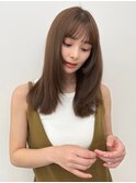 シアーカラー セミディ 似合わせカット くびレイヤー