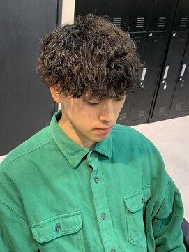 アッドバイケーツー 心斎橋(add by k-two Men's) メンズパーマ/波巻きツイストスパイラル/黒髪ニュアンスデザイン