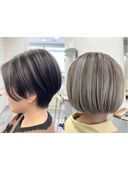 【札幌/平岸】気になる白髪もぼかしカラーでお洒落を楽しむ♪[高技術×似合わせ]で新しい自分に◇