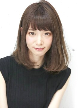 ハニーシブヤ(HONEY shibuya) 内巻きミディアム/マロンベージュ/ワンカール/ロブ/長めボブ3