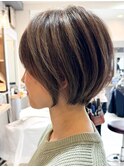 ハイライトカラーミルクティーベージュケアブリーチダブルカラー