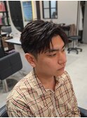 フェザーショート/毛流れ/サイドパート