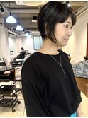 ダークトーン　ハイライト　ショートボブ