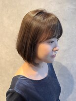 イル 天神西通り店(ill)&nbsp;似合わせカット/ボブ/韓国ボブ/小顔カット/ブラウンベージュ