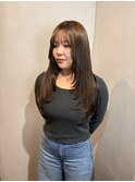 【BeBe】顔周りレイヤー/暖色カラー/髪質改善