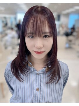 シャルムバイケンジ(Charm.by KENJE) レイヤー/レイヤーカット/ボルドー/ブリーチ/ハッシュカット