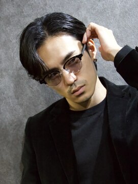 アウル 心斎橋(owl) サイドパート×センターパート×ニュアンスパーマ×大人men's