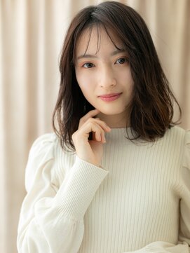 カバーヘア 上尾西口店(COVER HAIR) 逆アンブレラカラー毛先パーマミディアムレイヤーX上尾20代30代