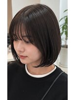 ヘアアトリエ ナイン(hair atelier nine)&nbsp;ワンホンレイヤー/ミルクティーブロンド/ダークブルー/福島市