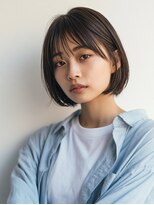 リエル(LIERU) 内巻きワンカールで可愛いミニボブ