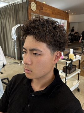 メンズカノエ 山口小郡店(Men's CANOE) ピンパーマ×スパイキーショート